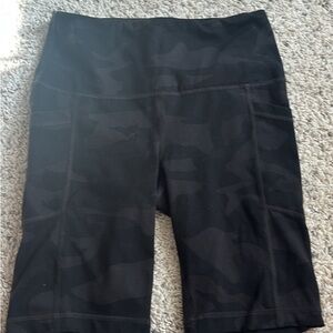 Black Camouflage Women's Shorts